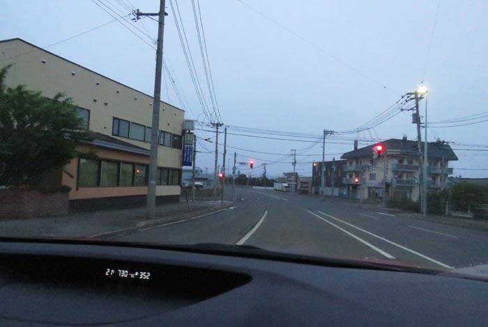 webnews今朝の北見/無加川橋を渡り南大通り交差点方向