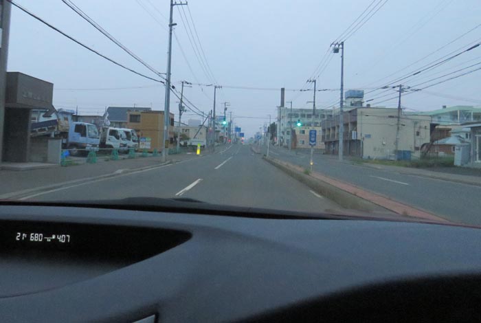 webnews今朝の北見/とん田通り、南大通り交差点から国道39号方向