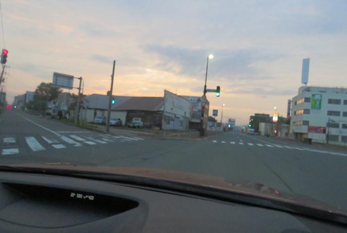 webnews今朝の北見/交差点から北4条通り側のパレスビル方向