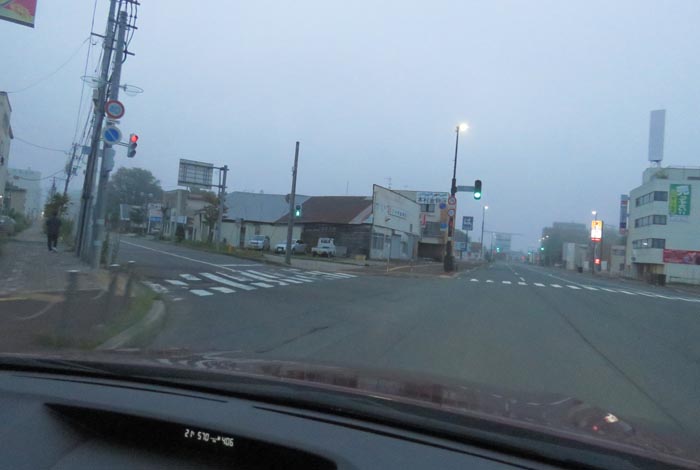 webnews今朝の北見/交差点から北4条通り側のパレスビル方向