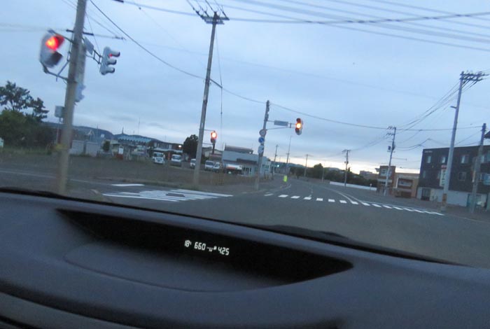 webnews今朝の北見/無加川橋を渡り南大通り交差点方向