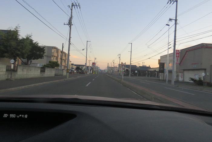 webnews今朝の北見/とん田通り、南大通り交差点から国道39号方向