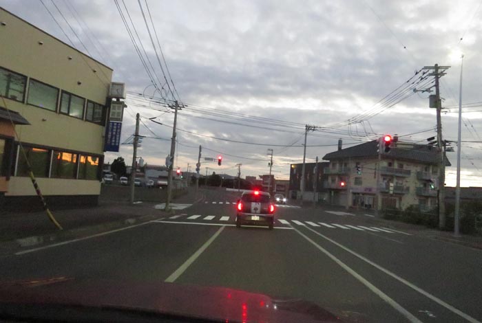 webnews今朝の北見/無加川橋を渡り南大通り交差点方向