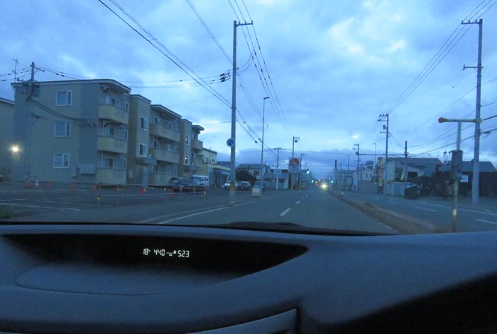 webnews今朝の北見/とん田通り、南大通り交差点から国道39号方向