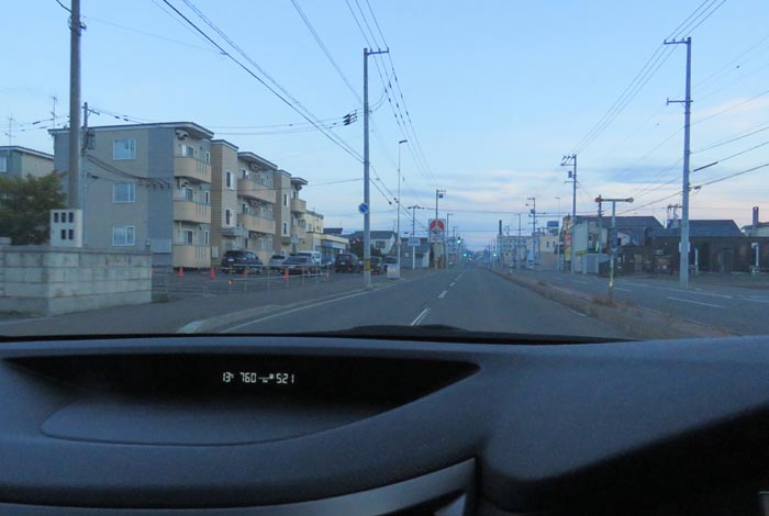 webnews今朝の北見/とん田通り、南大通り交差点から国道39号方向